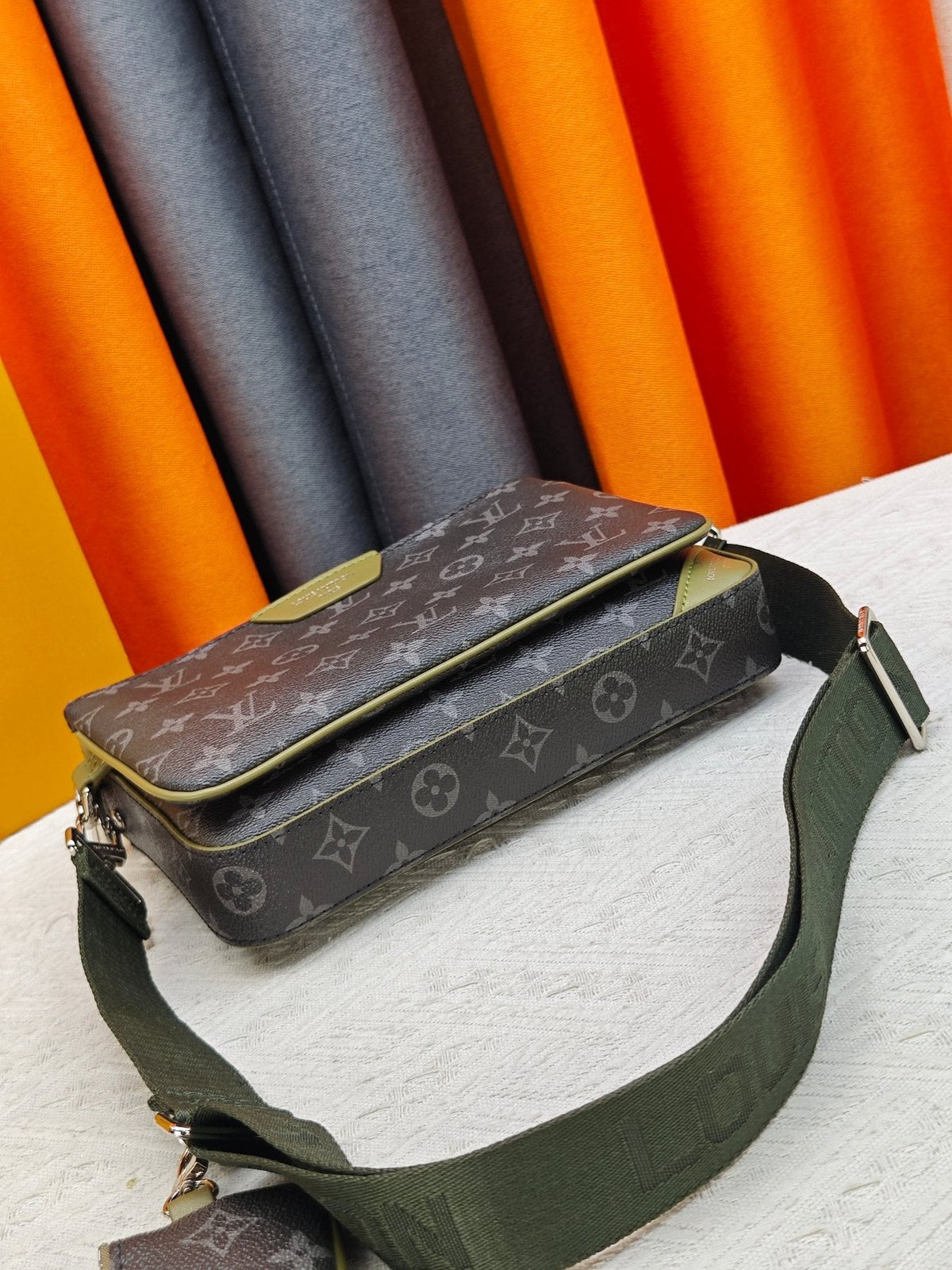 Louis Vuitton Trio Monogram Eclipse Messenger Bag — detail