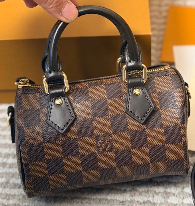 Louis Vuitton Nano Speedy Satchel — front
