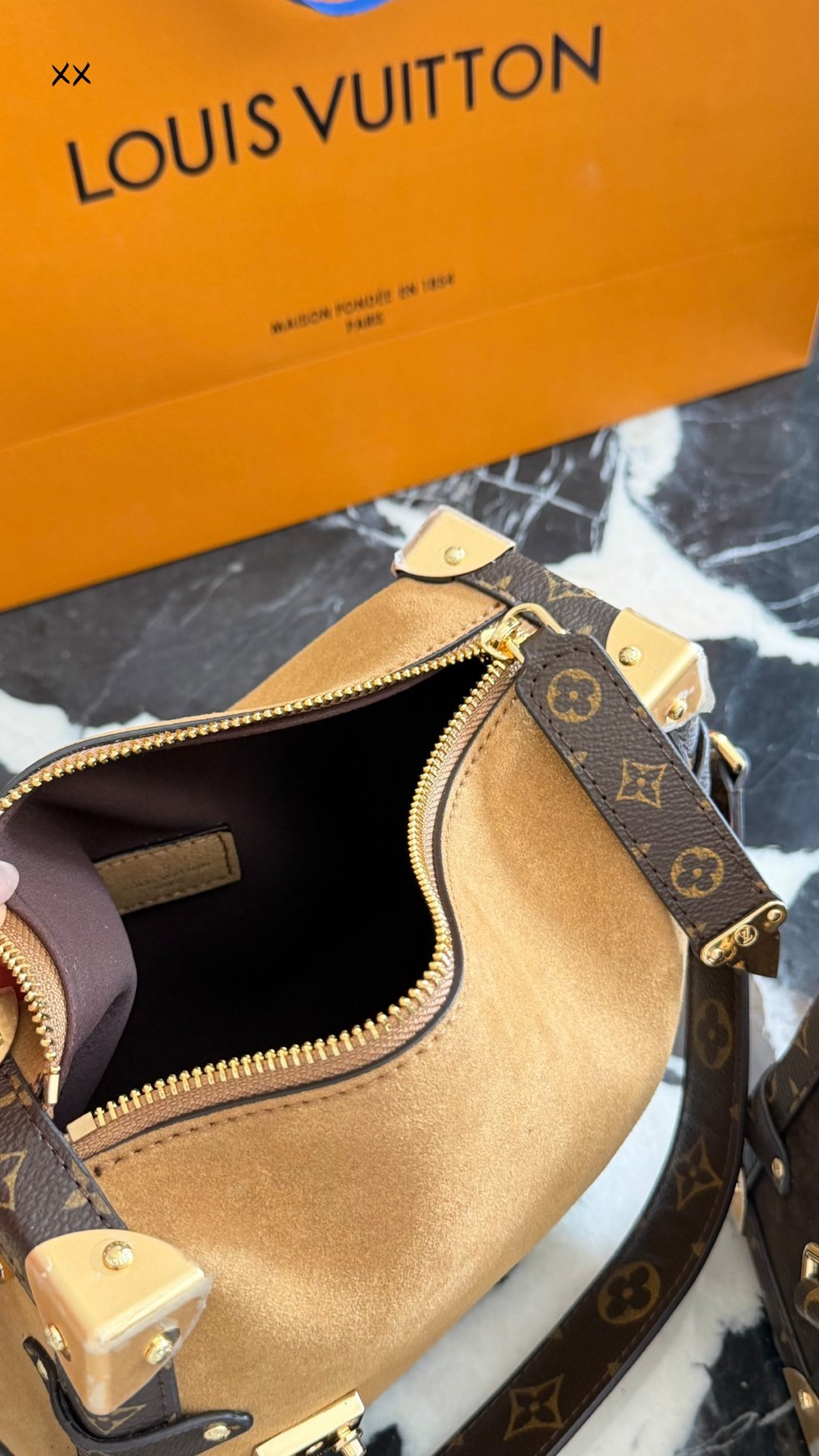 Louis Vuitton Mia Curved Shoulder Bag — front
