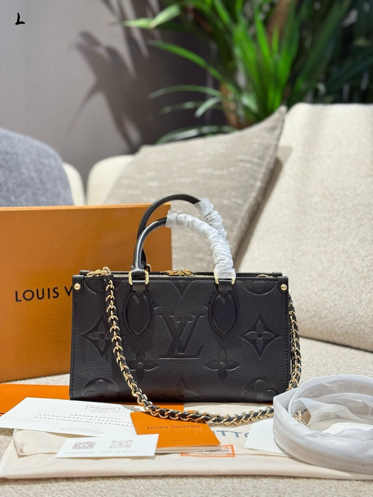 Louis Vuitton OnTheGo Horizontal Monogram Tote — front