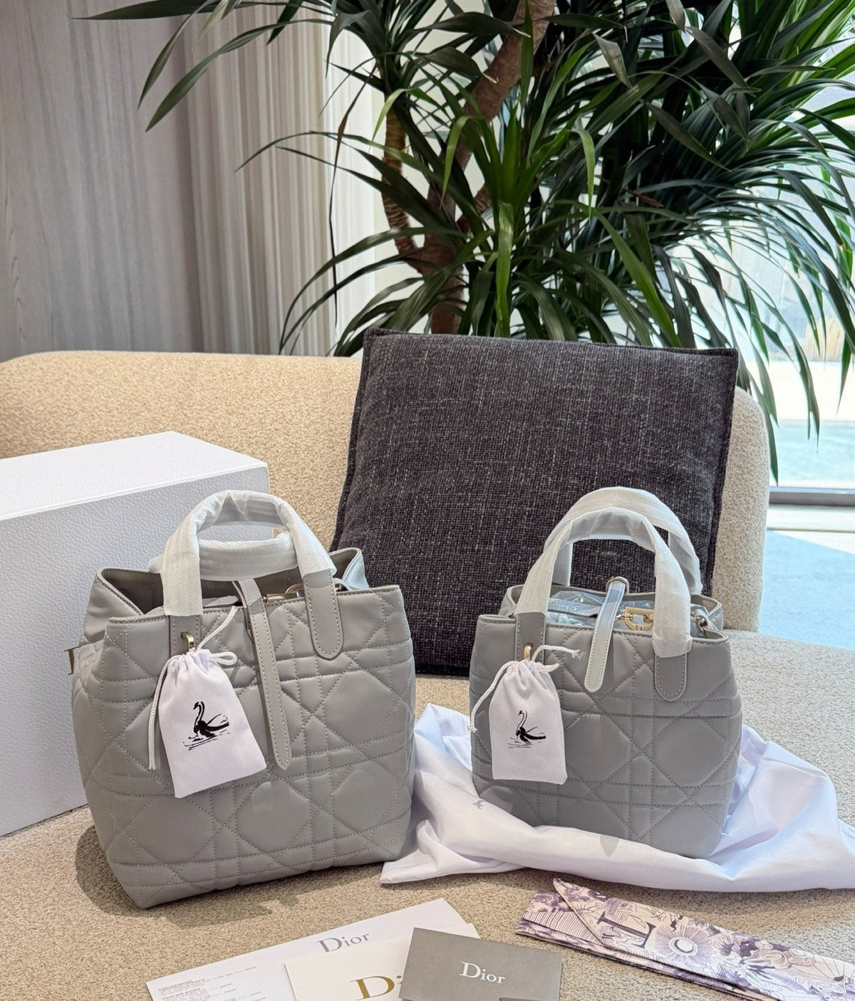 Dior Toujours Upright Quilted Handbag — comparison