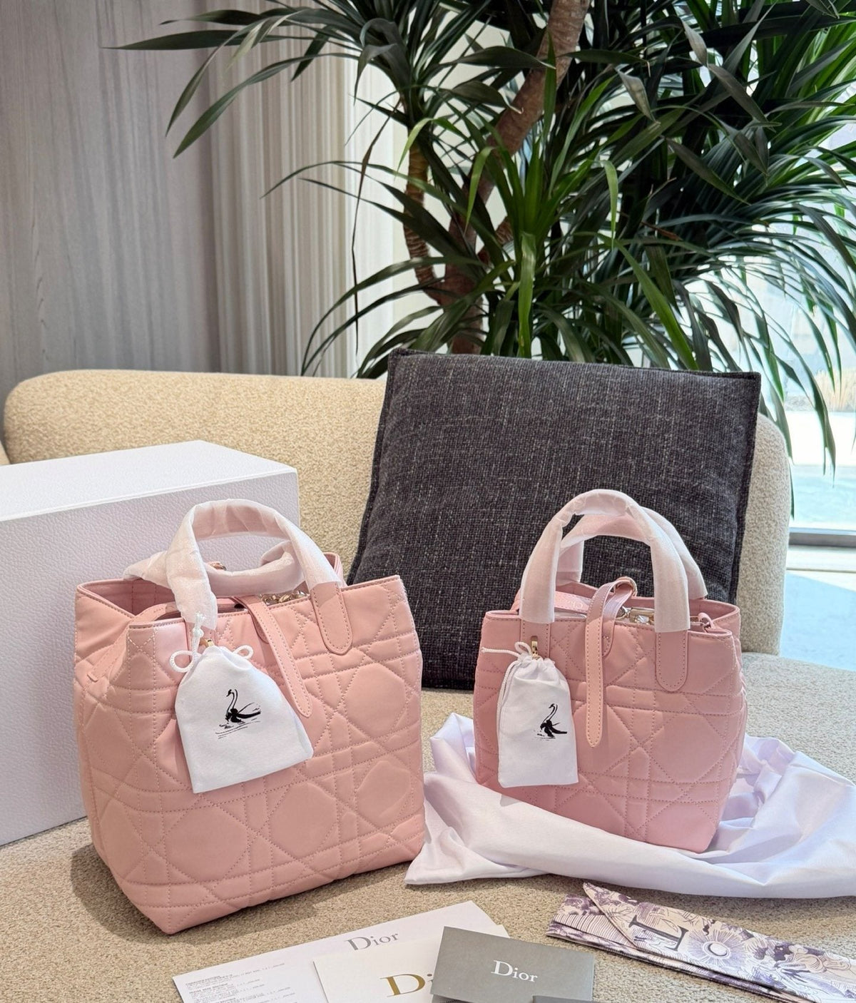 Dior Toujours Upright Quilted Handbag — comparison