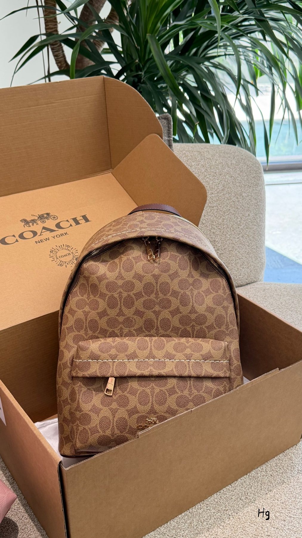 Coach Charlie Backpack — front
